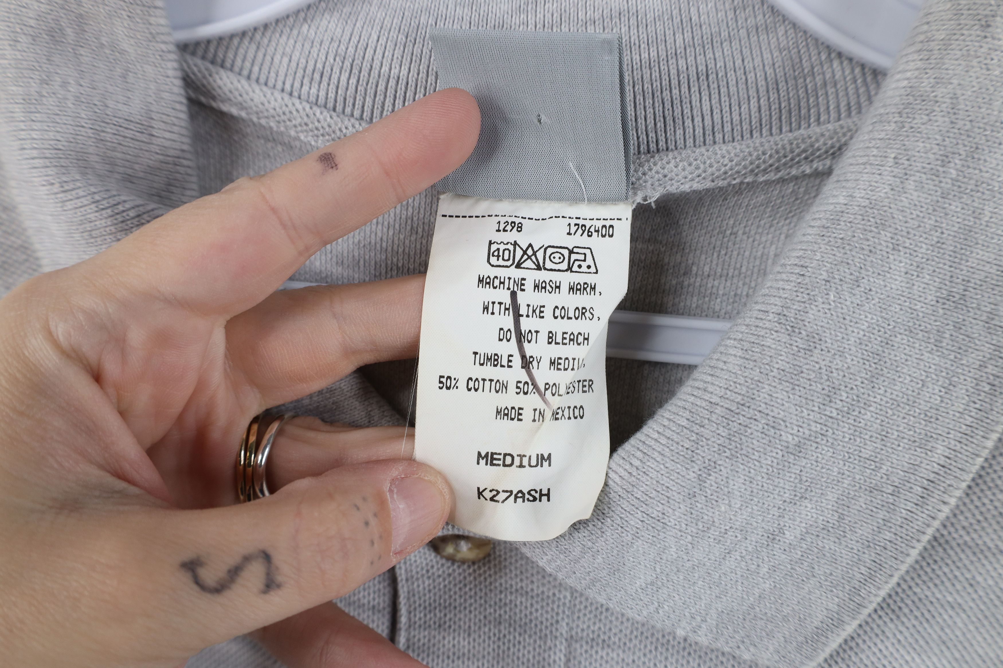 Carhartt Vintage 90s Carhartt Out Short Sleeve Pocket Polo Shirt Gray Size US M / EU 48-50 / 2 - 8 Thumbnail