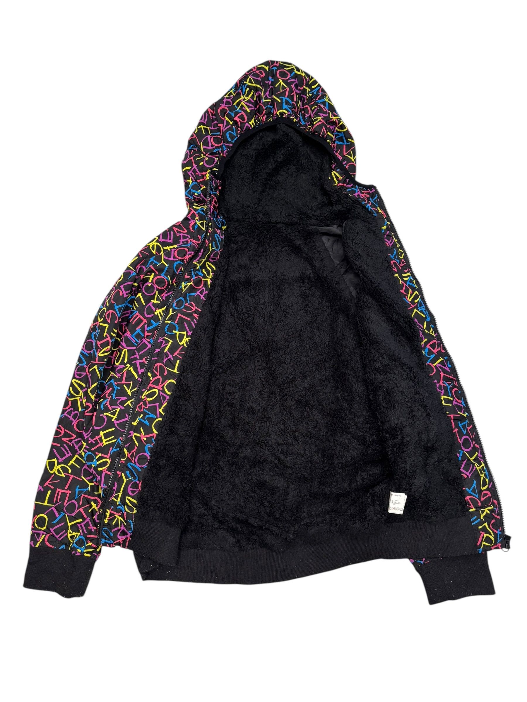 If Six Was Nine 🔥VINTAGE JAPANESE MULTICOLOUR HOODIES FLEECE LINED Size US M / EU 48-50 / 2 - 3 Thumbnail
