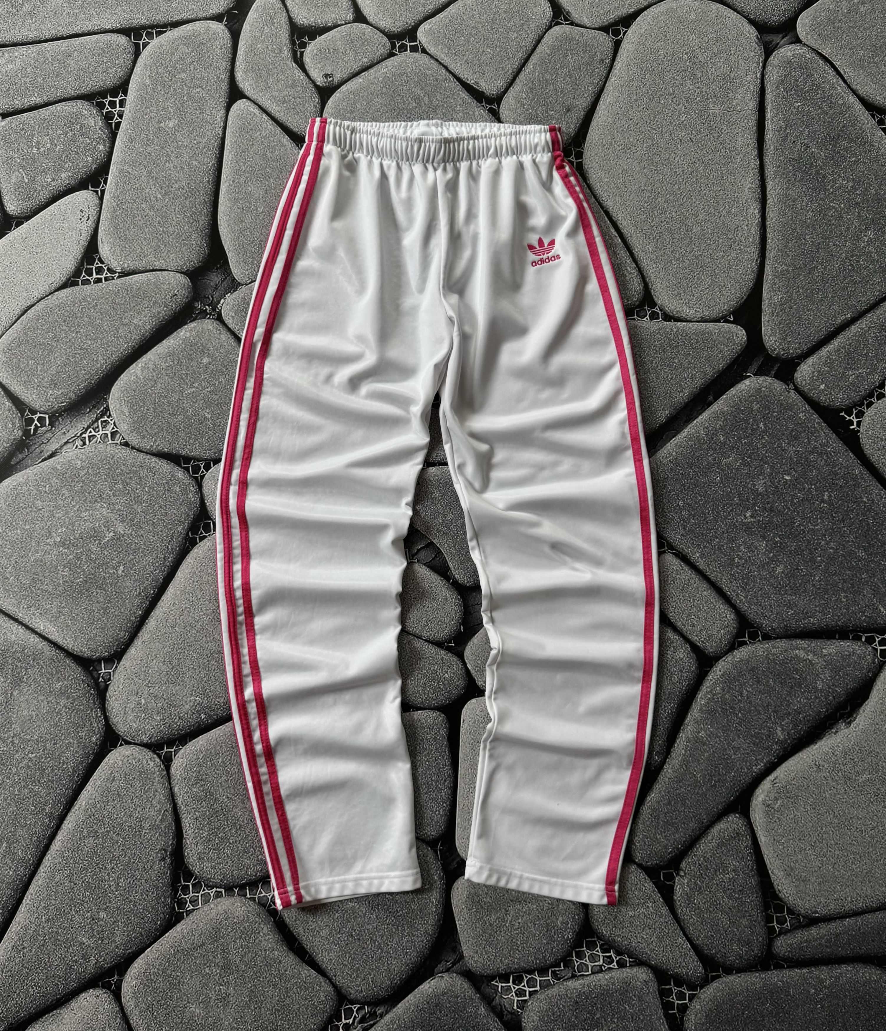Adidas × Vintage ADIDAS VINTAGE PINK STRIPES TRACK PANTS Y2K HYPE Size US 30 / EU 46 - 1 Thumbnail