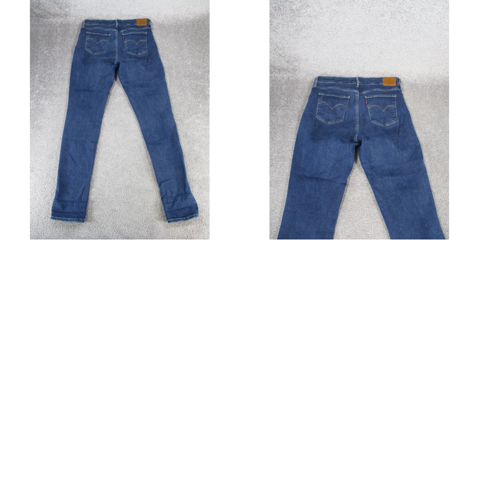 Levi's VINTAGE Levis 721 Jeans Womens 31 High Rise Skinny Dark Wash Denim Ripped Blues Size 24" / US 00 / IT 34 - 9 Thumbnail