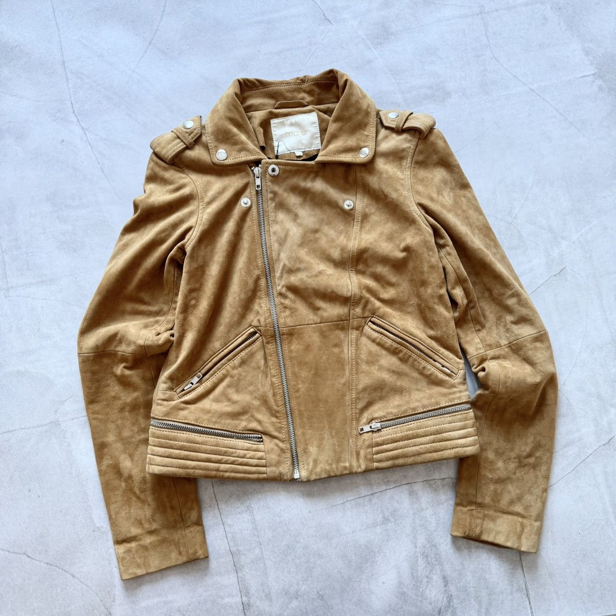 Maje Maje Suede Biker Avantgarde All Saints Style Jacket Size S / US 4 / IT 40 - 5 Thumbnail