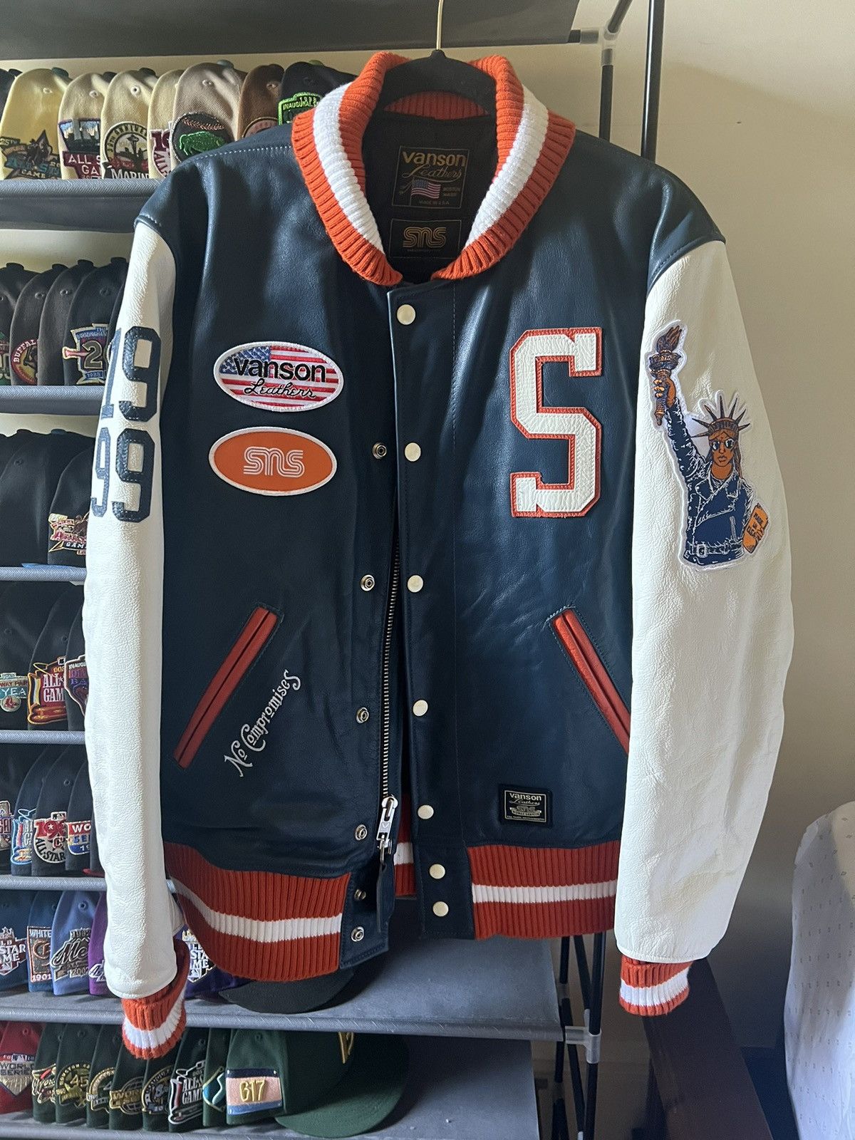 Sneakersnstuff × Vanson Leathers Vanson x Sneakernstuff Leather 