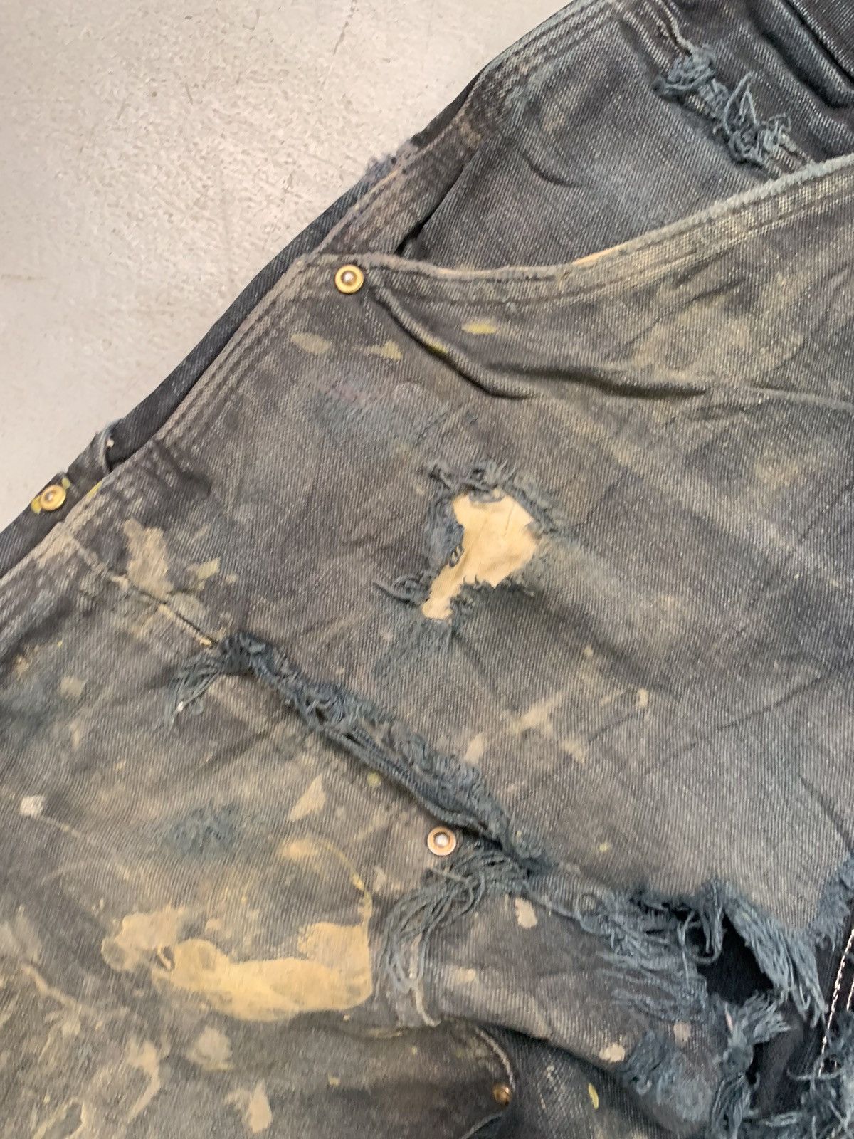 Carhartt Vintage faded Carhartt b01 BLK double knee denim Size US 30 / EU 46 - 6 Thumbnail
