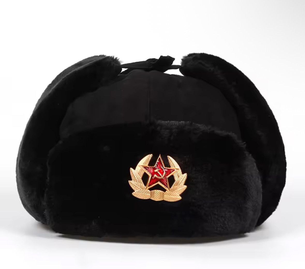 Other Warm Soviet Army Military Badge Russia Ushanka Bomber Hat Size ONE SIZE - 3 Thumbnail