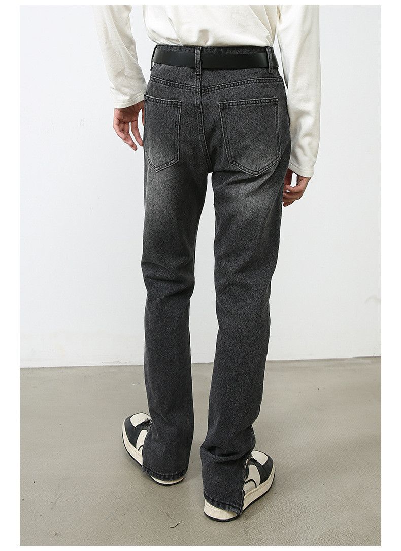 Japanese Brand Japanese retro men's slim fit versatile zipper jeans Size US 32 / EU 48 - 5 Thumbnail