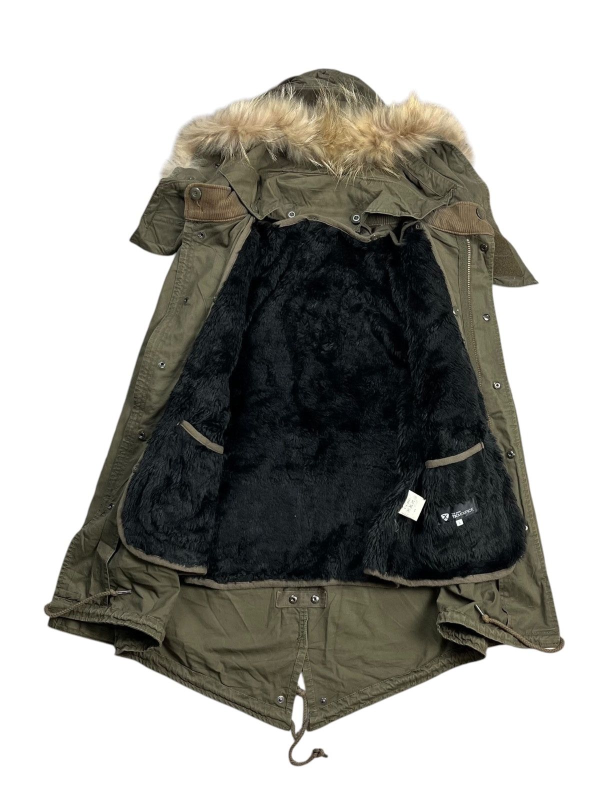 If Six Was Nine 2000s Takeo Kikuchi - Fur Hoodie Parka Jacket Size US M / EU 48-50 / 2 - 2 Thumbnail