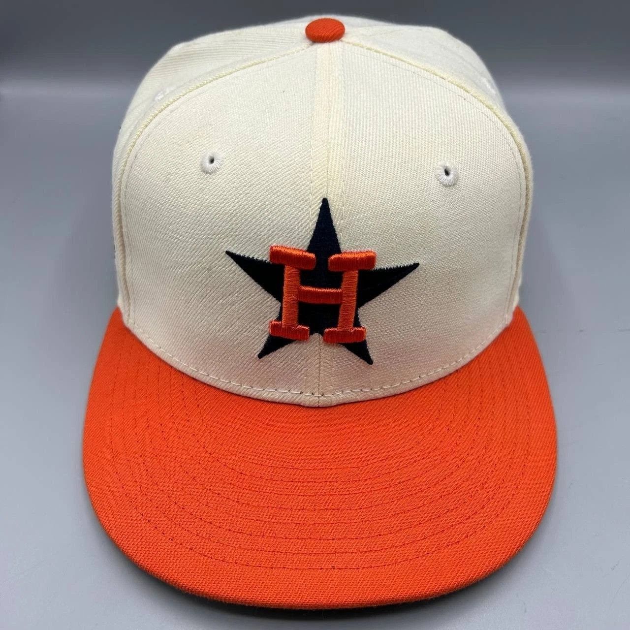 New Era Houston Astros Hat Men 7 1/4 59Fifty New Era MLB Fitted Cap Size ONE SIZE - 1 Thumbnail
