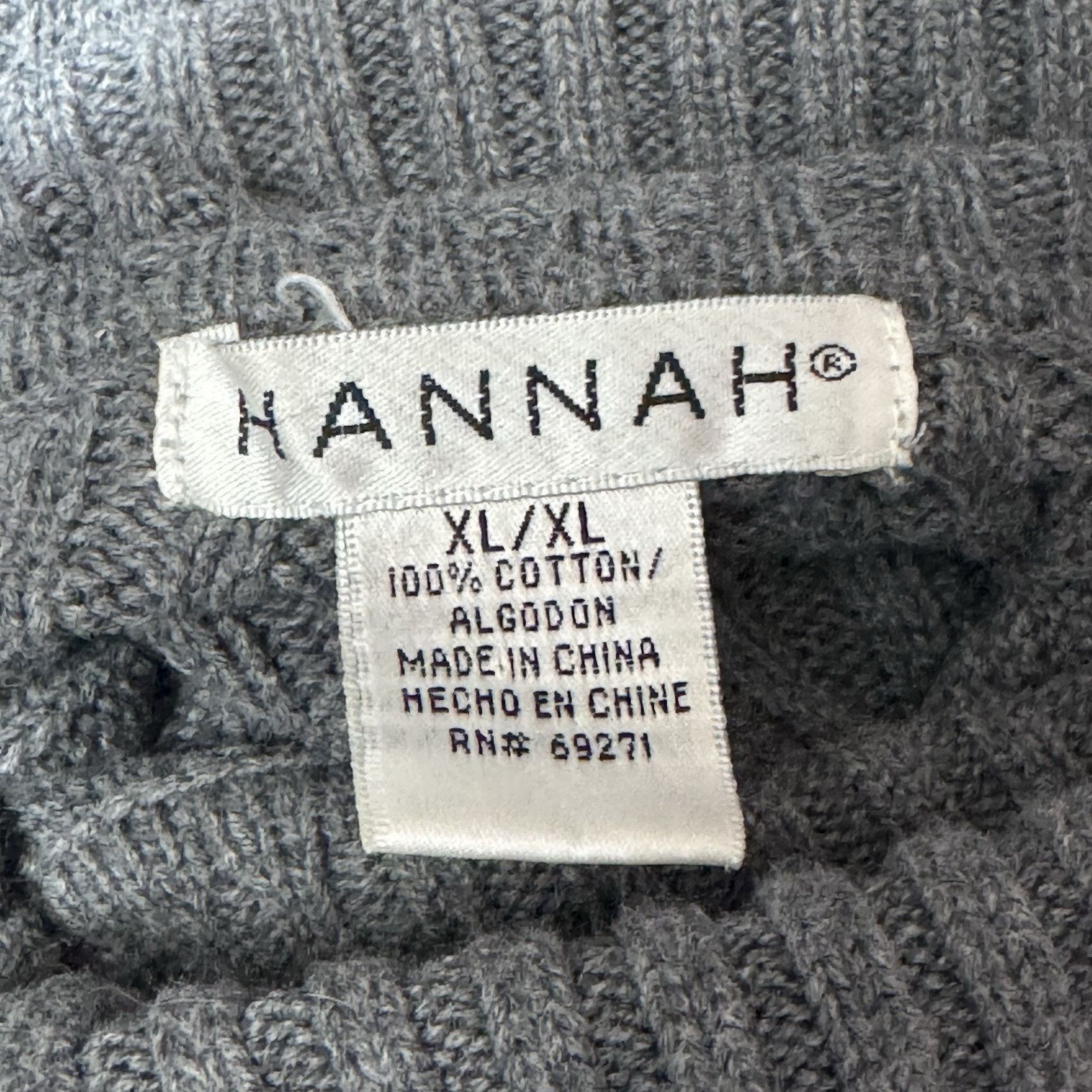 Other Hannah Sweater Womens XL Cable Knit Y2K Vintage Grandmacore Size XL / US 12-14 / IT 48-50 - 7 Thumbnail