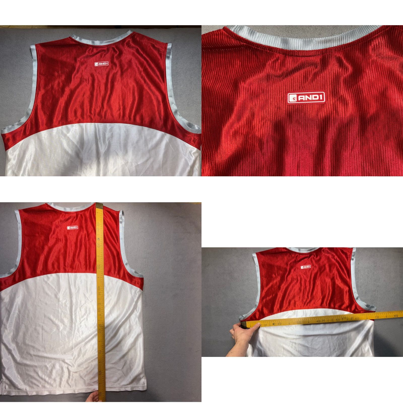 Vintage AND1 Vintage Basketball Tank Top Shirt Mens 2XL Red Taiwan Size US XXL / EU 58 / 5 - 9 Thumbnail