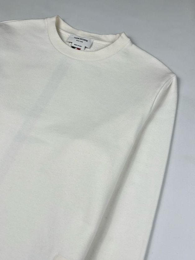 Thom Browne Thom Loopback Center Back Stripe Crewneck Pullover Size US M / EU 48-50 / 2 - 5 Thumbnail