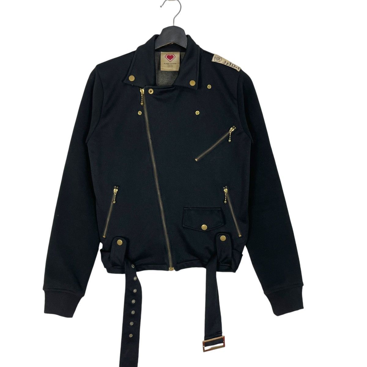 Super Lovers Vintage Super Lovers Rock Punk Jacket Double Collar Big Logo Size US S / EU 44-46 / 1 - 2 Thumbnail
