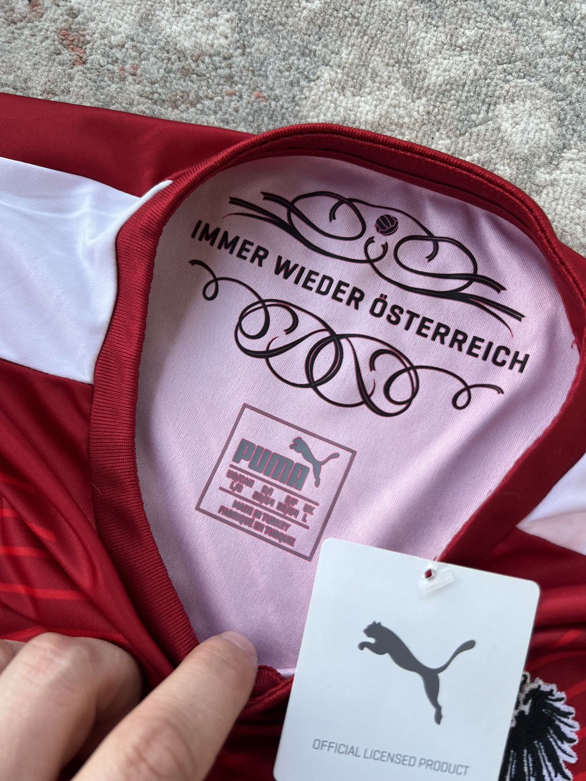 Puma Puma Austria Home Jersey Size US L / EU 52-54 / 3 - 3 Thumbnail