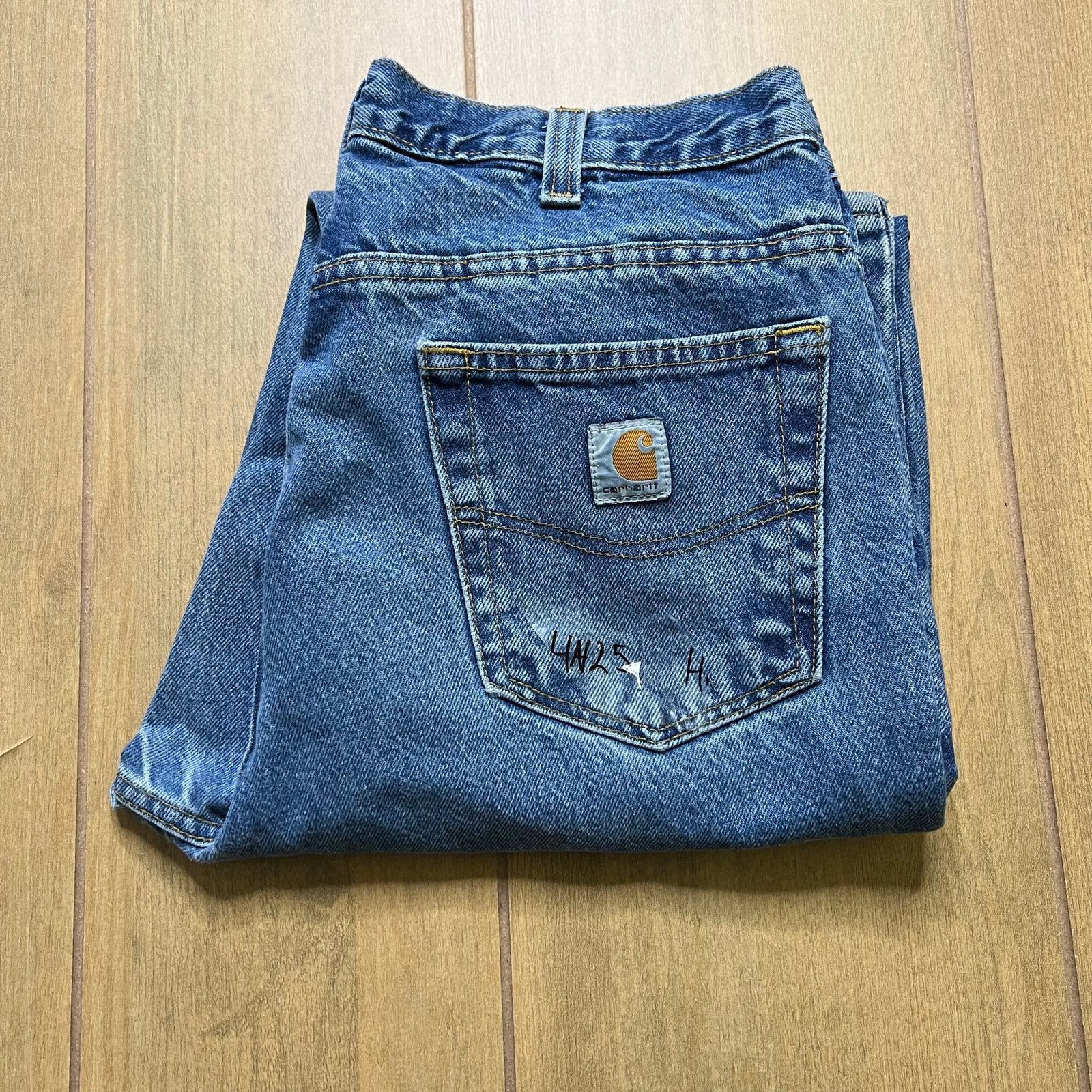 Carhartt Vintage Carhartt Jeans Mens 34x32 Blue Denim Utility Work Size US 34 / EU 50 - 8 Thumbnail
