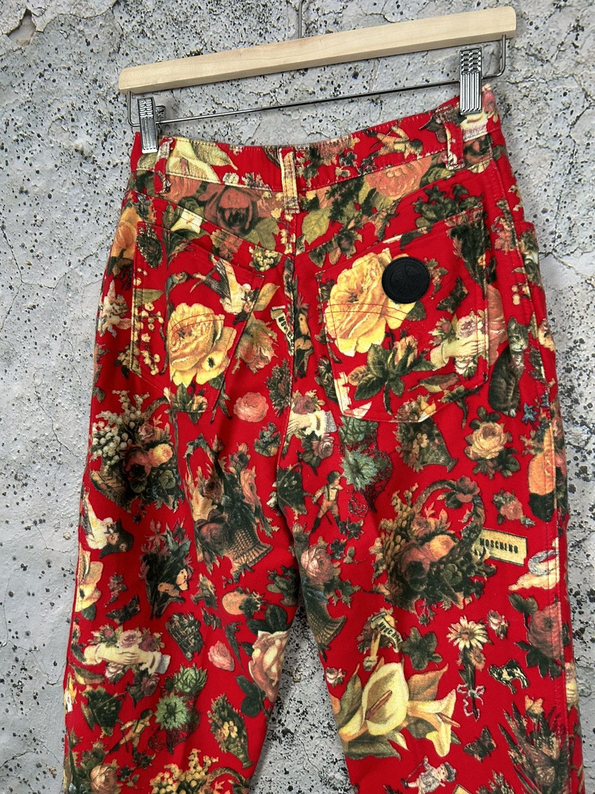 Moschino Vintage Moschino Jeans Made in Italy 90s Floral Pants Rare Size US 29 - 5 Thumbnail