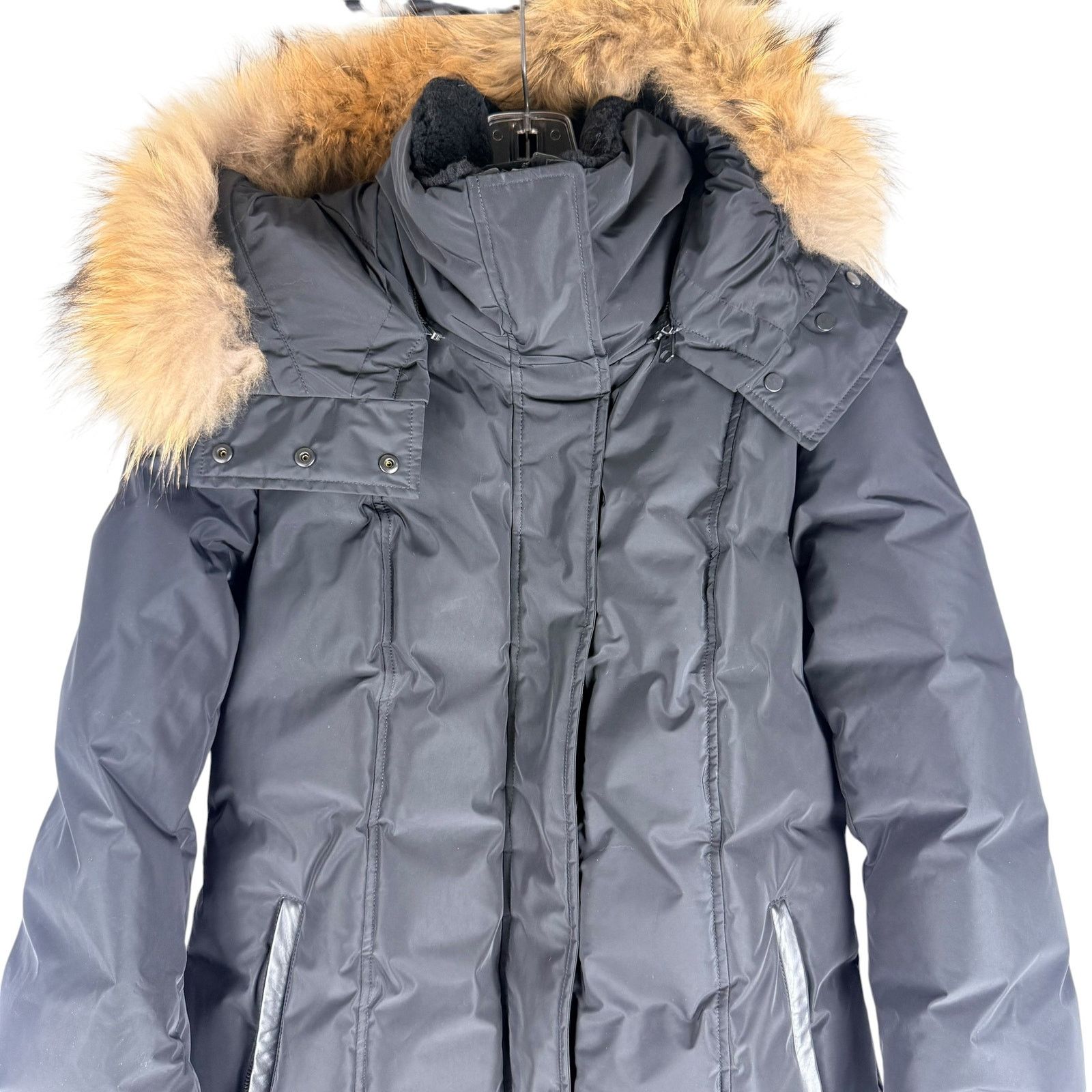 Mackage Mackage Jada Duck Down Fur Long Maxi Parka Coat Black Size L Size L / US 10 / IT 46 - 3 Thumbnail