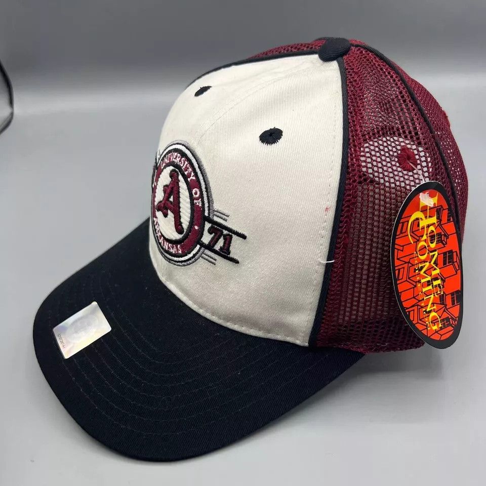 NCAA Arkansas Razorbacks Trucker Hat Men Homecoming Snap Back Cap Size ONE SIZE - 2 Thumbnail