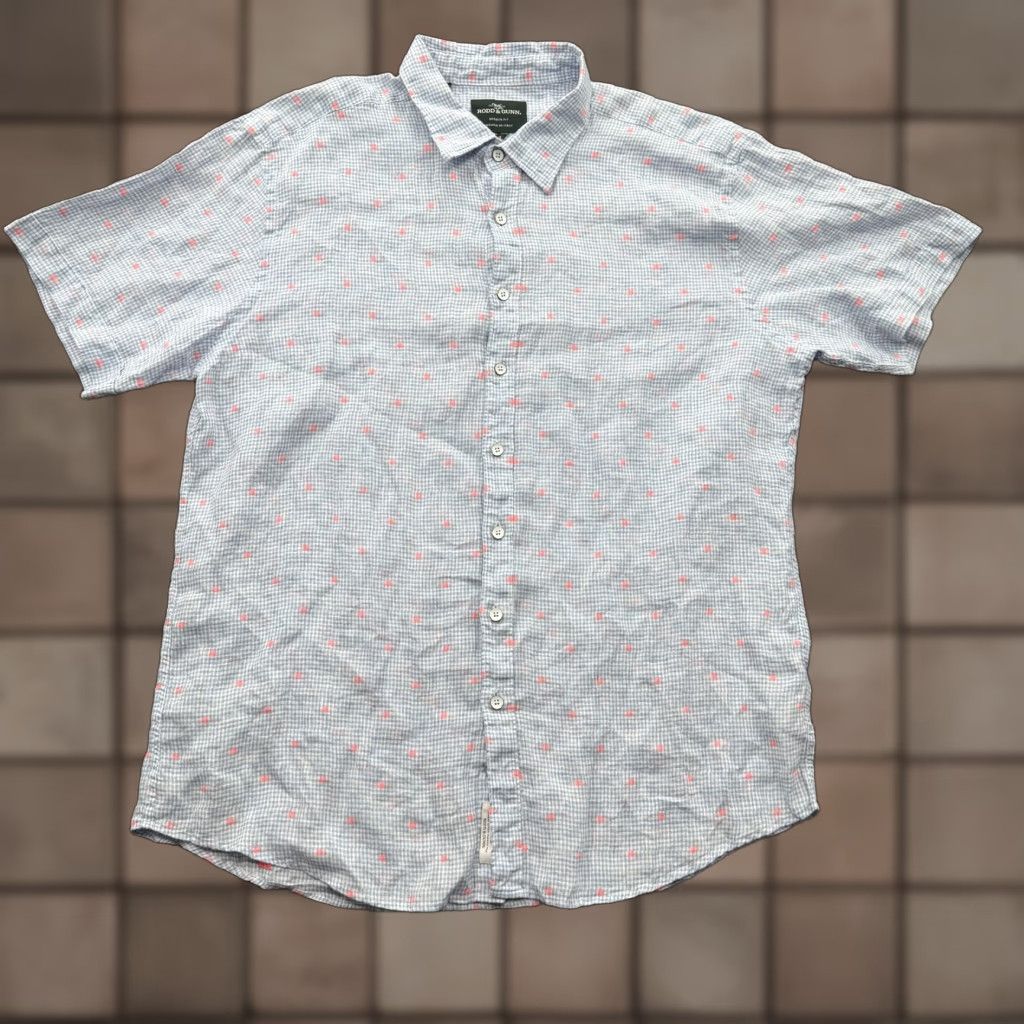 Rodd & Gunn Rodd & Gunn Shirt Mens 2XL Linen Blend Short Sleeve Button Up Made in Italy Size US XXL / EU 58 / 5 - 1 Thumbnail