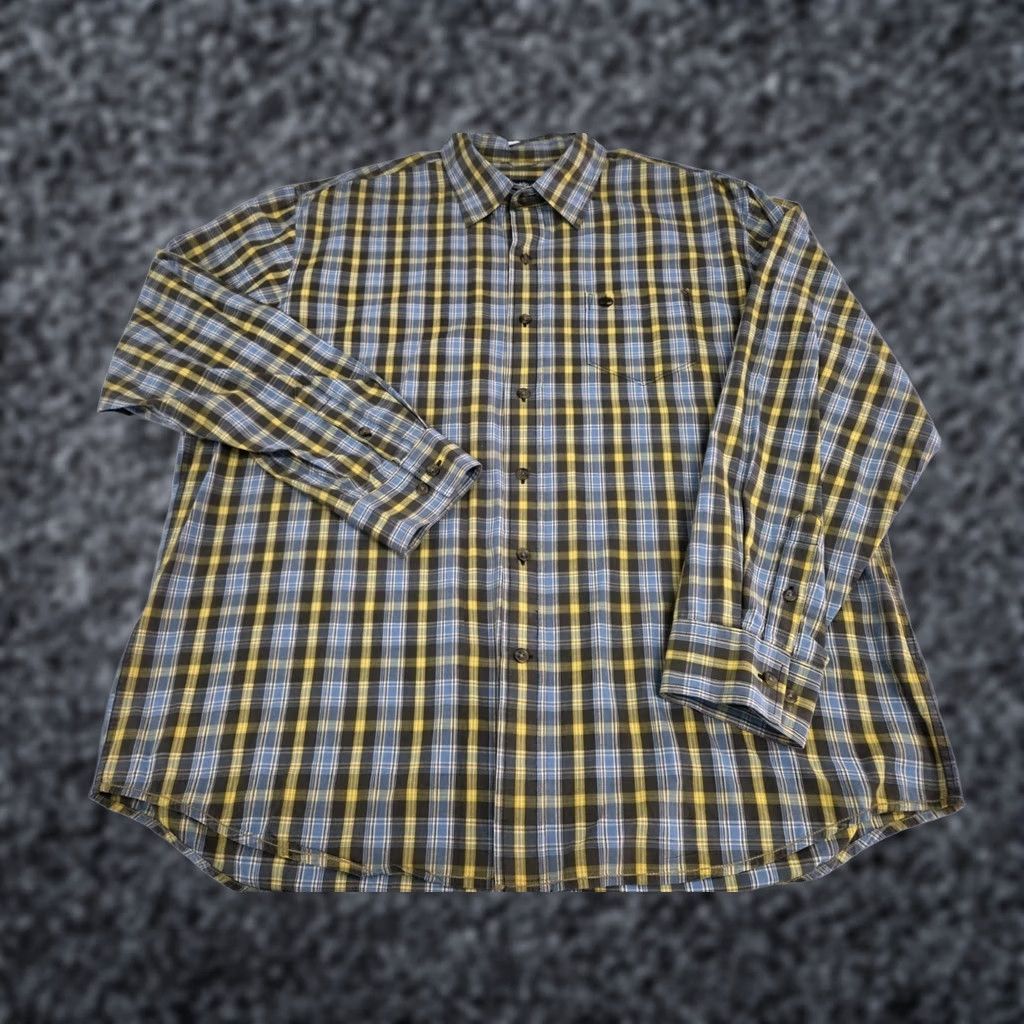 Timberland Timberland Mens Long Sleeve Button Up Plaid Shirt XL Multicolor Adult Regular Casual Outdoorsman Pocket 8685 Size US XL / EU 56 / 4 - 1 Thumbnail