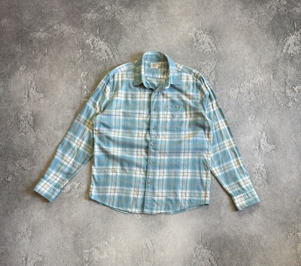 Faherty Faherty L/size flannel chekered plaid shirt 👔 button up Size US L / EU 52-54 / 3 - 8 Thumbnail
