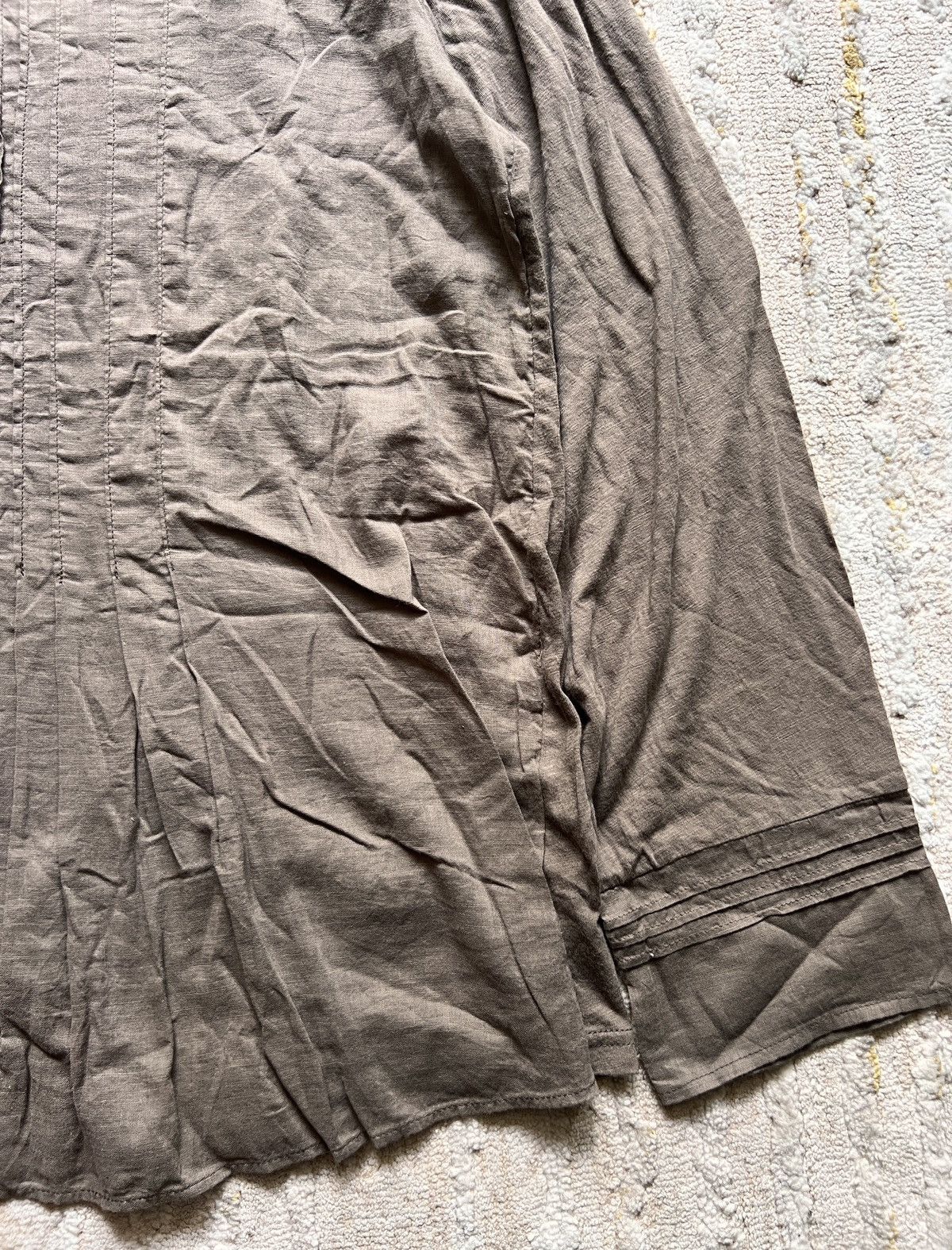Beauty Beast × Issey Miyake × Le Grande Bleu (L.G.B.) Issey Miyake Plantation Rough Pleated LS Shirt Size US L / EU 52-54 / 3 - 6 Thumbnail