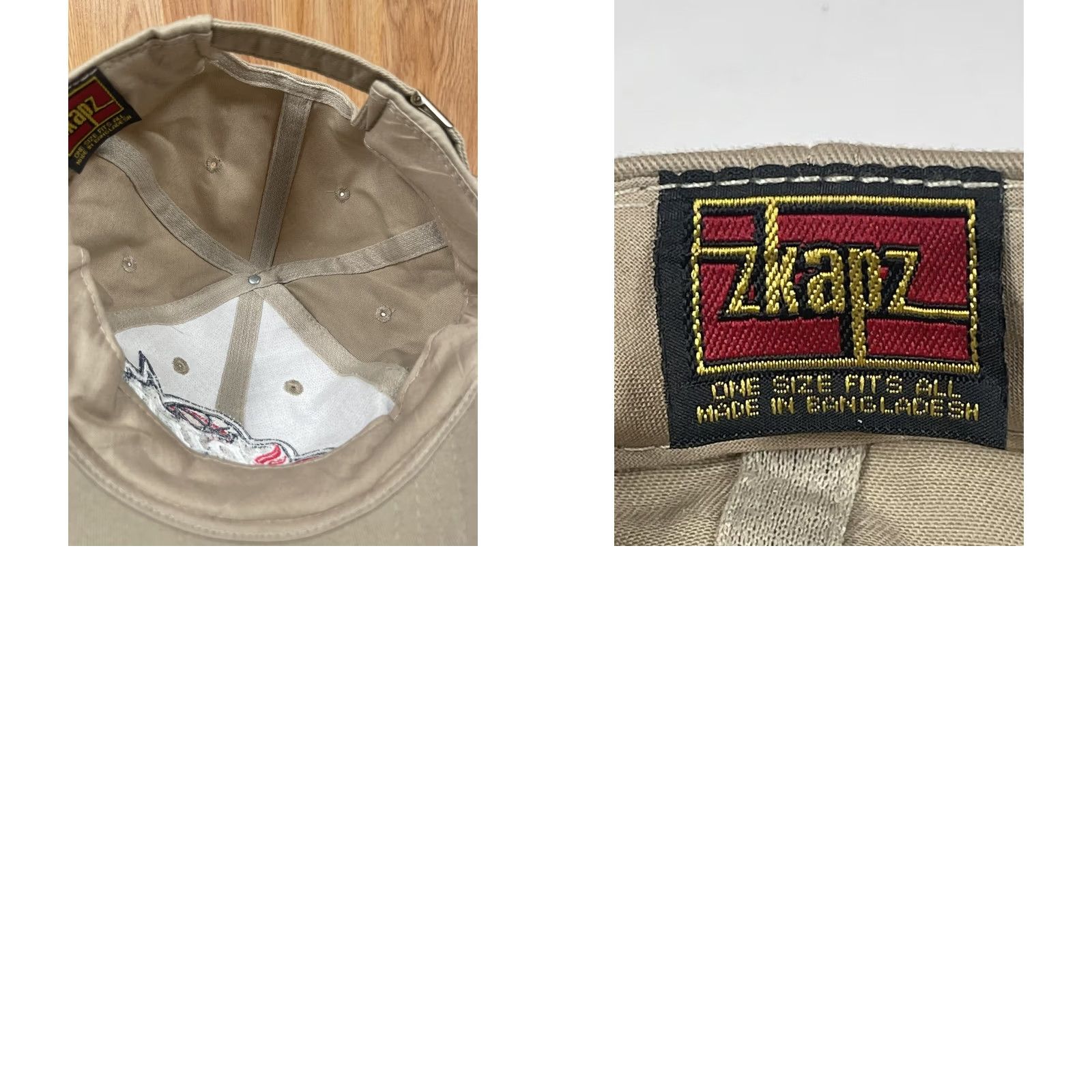 Logo 7 Kap Sprite Embroidered Logo Hat Cap Adjustable Strap Back One Size Fit All Beige Size ONE SIZE - 8 Thumbnail