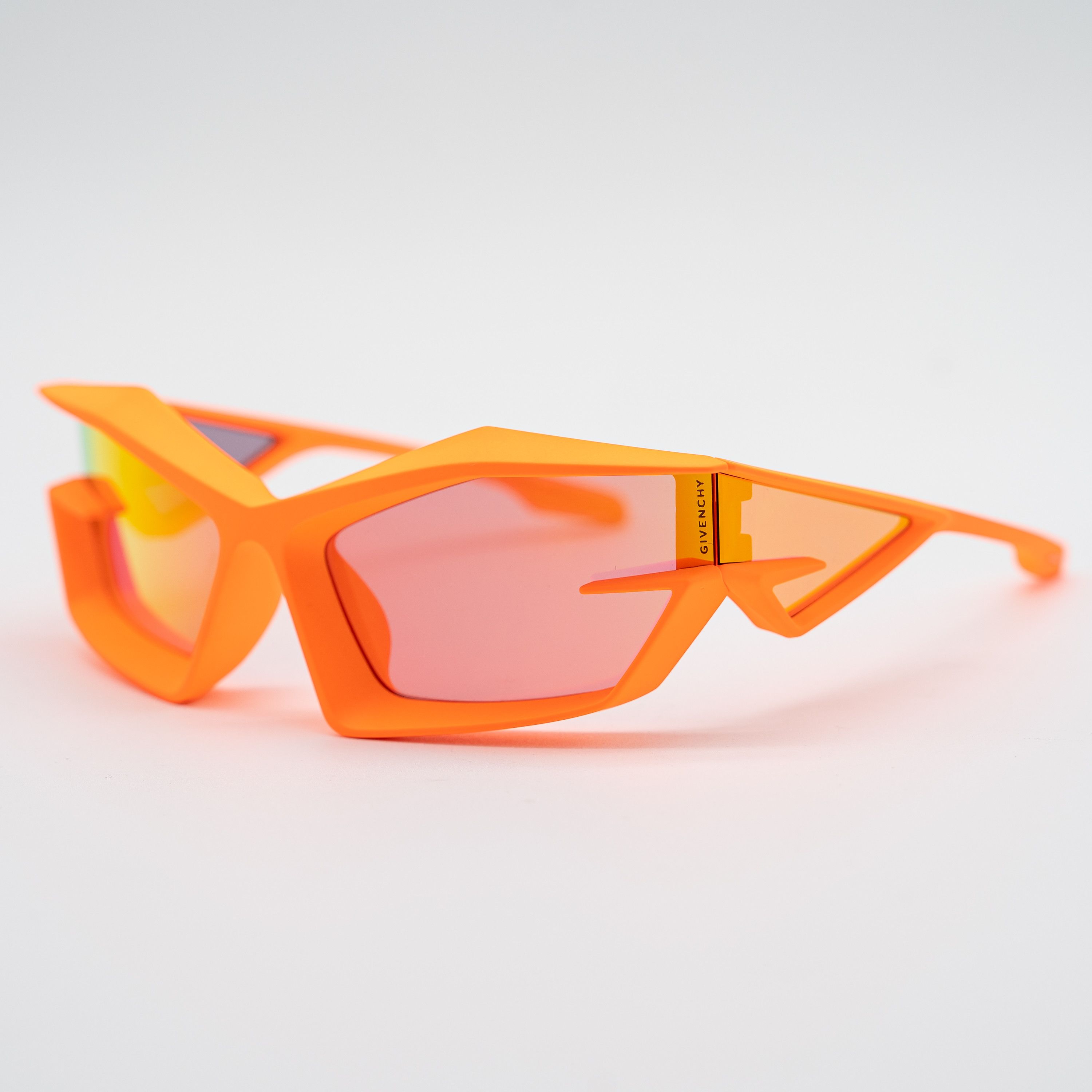Givenchy Givenchy Giv Cut Shield Sunglasses Orange Unisex Size ONE SIZE - 3 Thumbnail