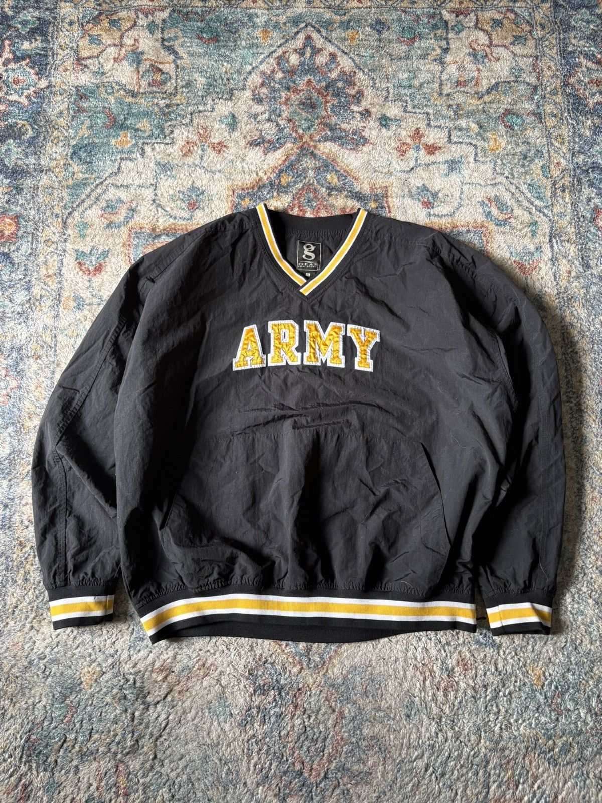 Vintage Vintage NCAA Army Spellout Pullover Light Jacket Size XL Size US XL / EU 56 / 4 - 1 Thumbnail