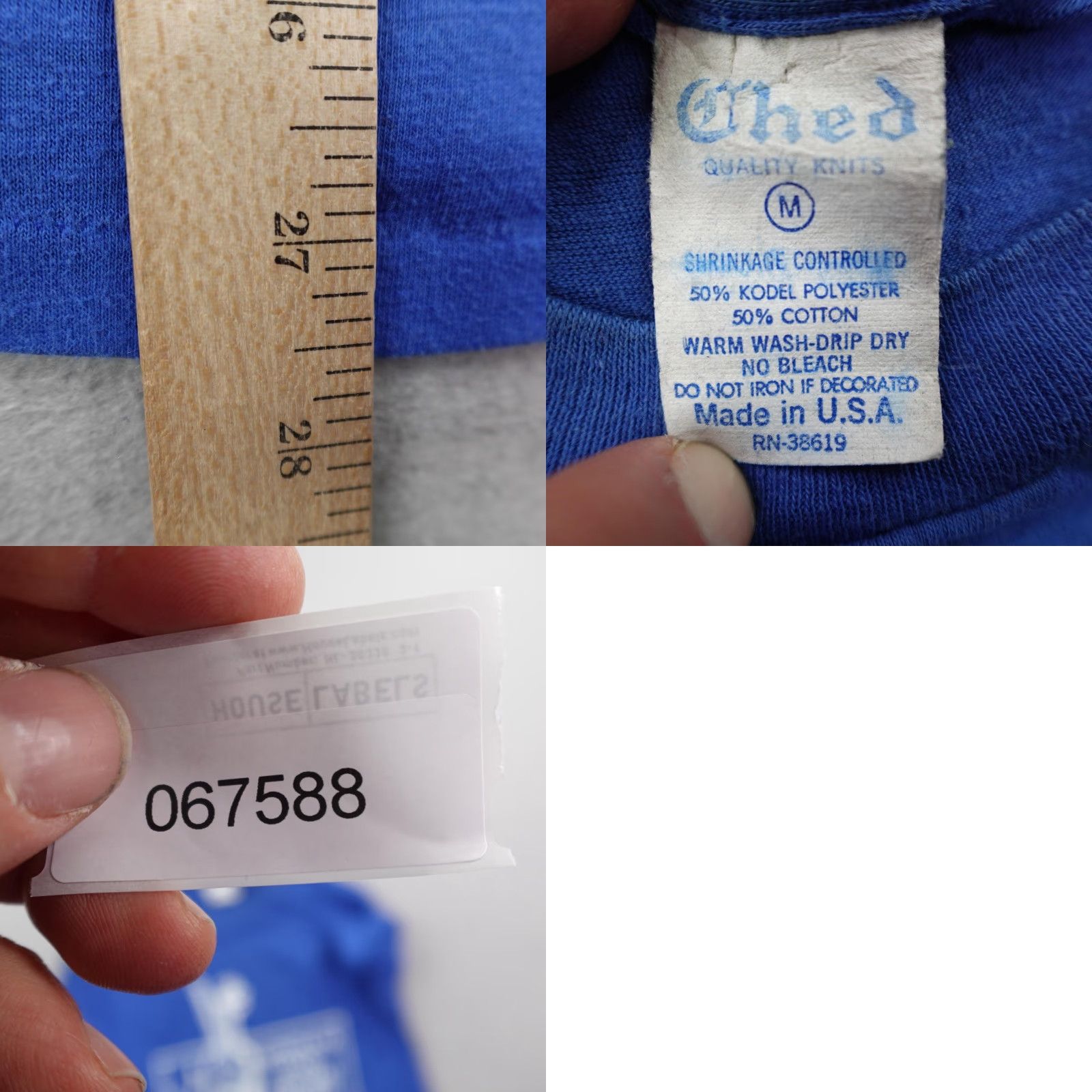 Vintage VINTAGE Montana State Shirt Mens Medium Blue Fiddlers Contest Single Stitch 80s Size US M / EU 48-50 / 2 - 8 Thumbnail