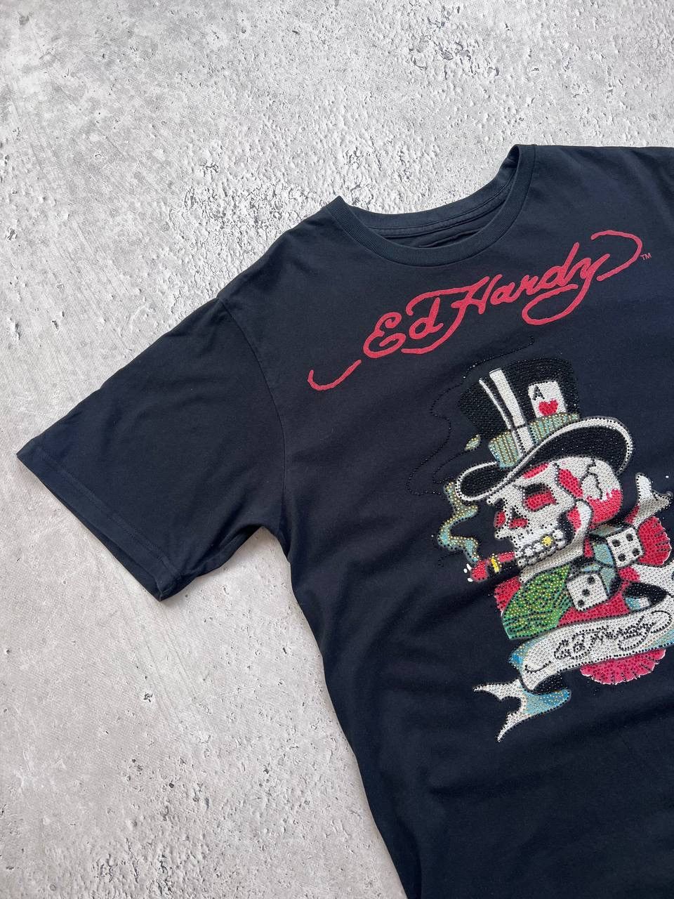 Ed Hardy × Vintage Mens Vintage Ed Hardy T Shirt by Christian Audigier y2k rare Size US L / EU 52-54 / 3 - 2 Thumbnail