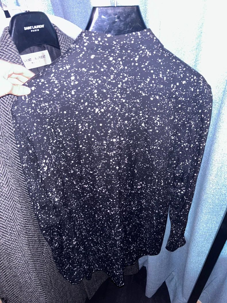 Saint Laurent Paris saint Laurent paris2015 FW Star Ink Splashing Shirt 2503-N Size US XXS / EU 40 - 2 Thumbnail