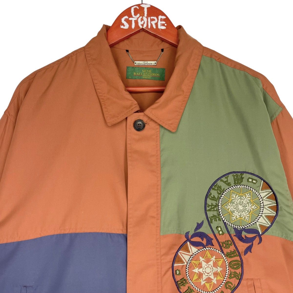 RENOWN × Vintage Vtg Seve Ballesteros Marine Shore Jacket Orange Size L Size US L / EU 52-54 / 3 - 3 Thumbnail