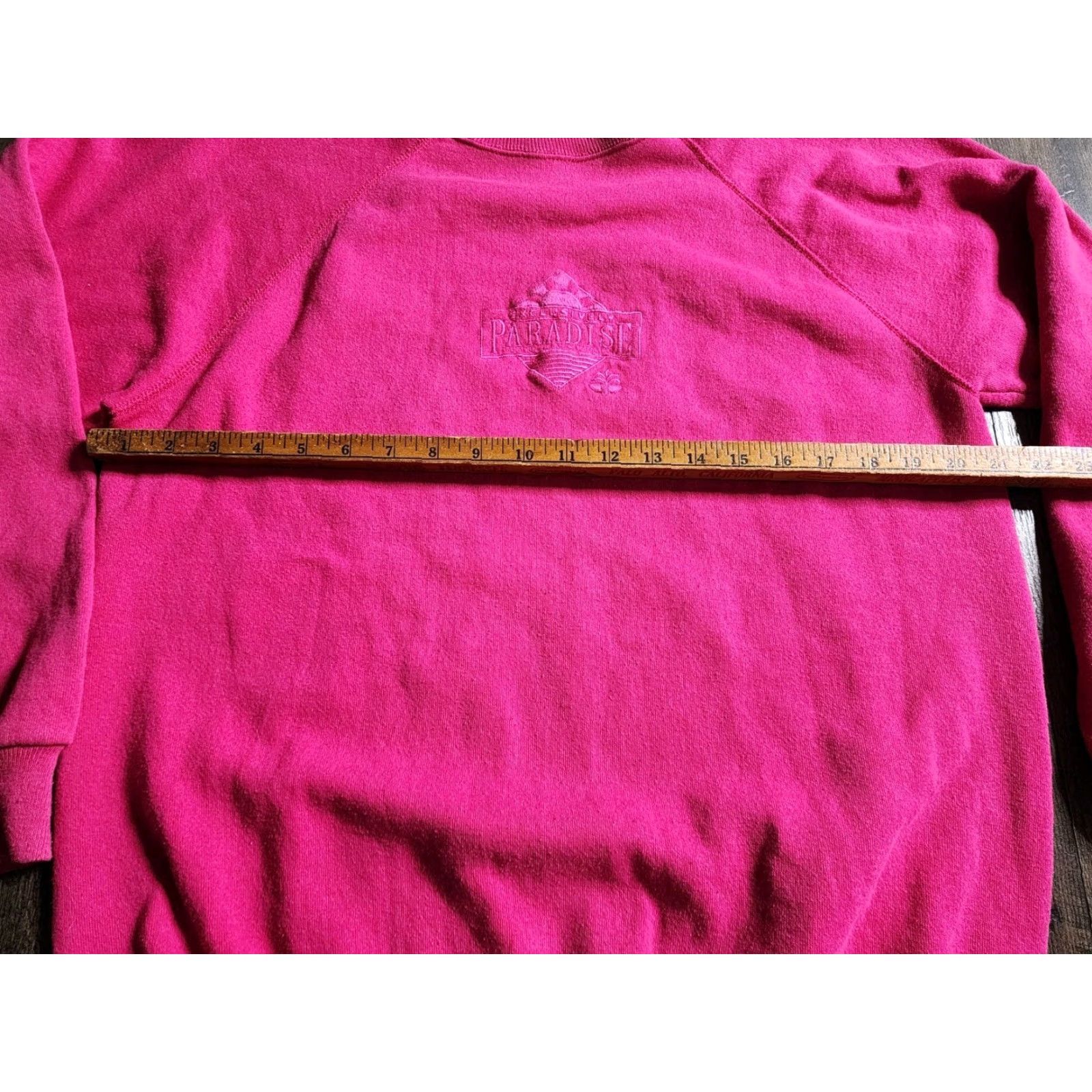 Hanes VINTAGE Hanes Sweatshirt Mens L Crew Neck Pink Embroidered Summer Pullover Size US L / EU 52-54 / 3 - 4 Thumbnail