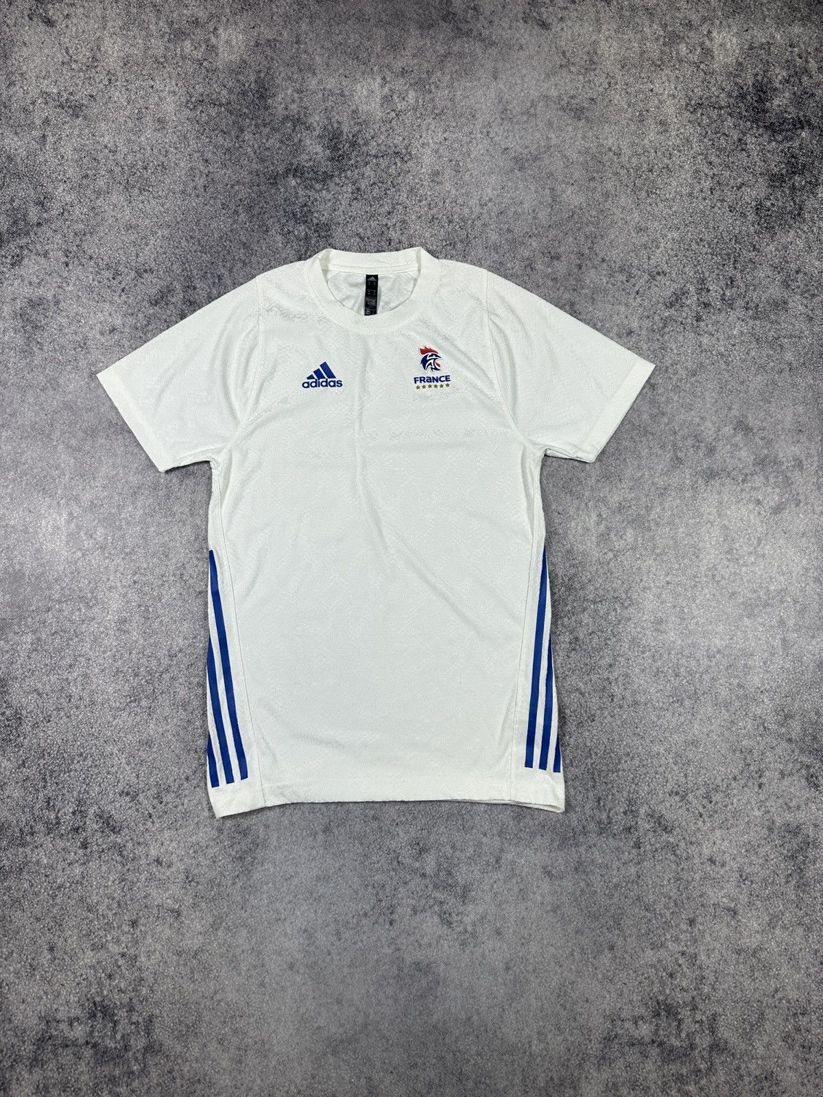 Adidas Vintage Adidas France Soccer Jersey Blokecore Style Xs Rare Size US XS / EU 42 / 0 - 1 Thumbnail