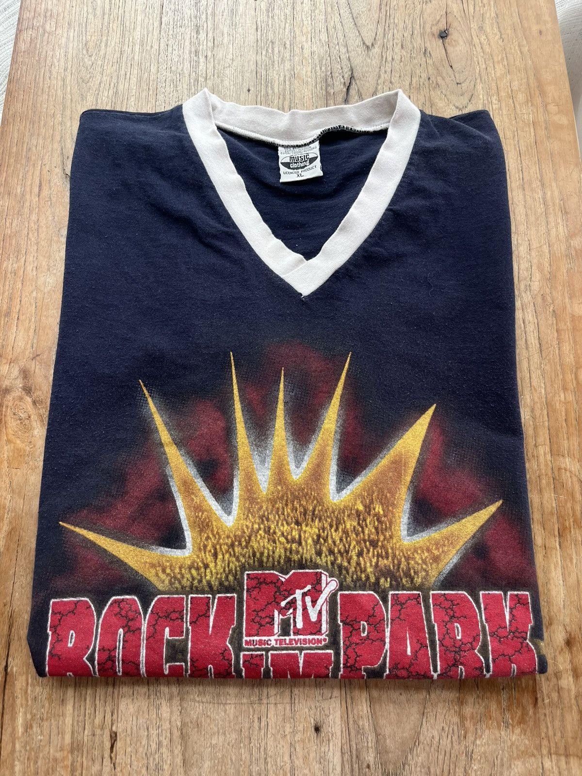 Vintage Vintage MTV Rock I’m Park ( Ringer Shirt )1998’s Tour tees Size US XL / EU 56 / 4 - 1 Thumbnail