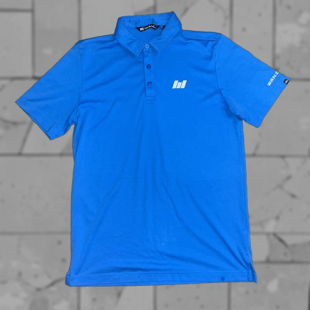 TravisMathew Travis Mathew Waznek Polo Men M Blue Golf Shirt Size US M / EU 48-50 / 2 - 1 Thumbnail
