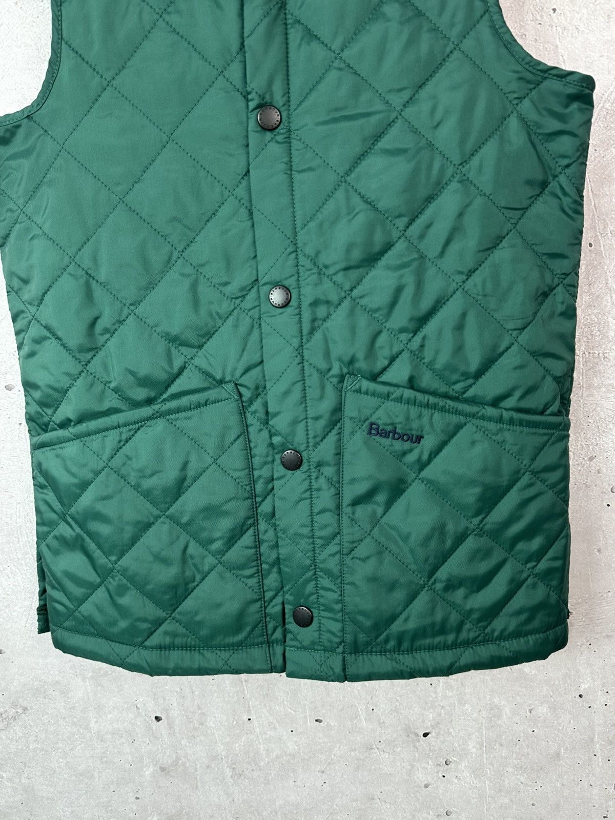 Barbour Barbour Liddesdale Quilted Green Boys Sleeveless Vest Size S / US 4 / IT 40 - 6 Thumbnail
