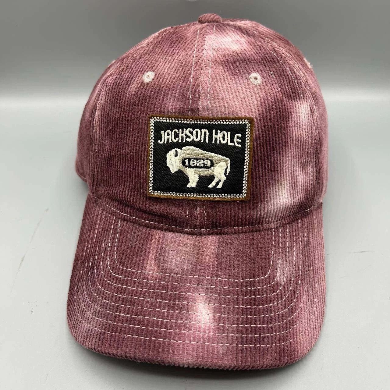 The Game Jackson Hole Hat Men Red Corduroy Embroidered Strap Back Size ONE SIZE - 1 Thumbnail