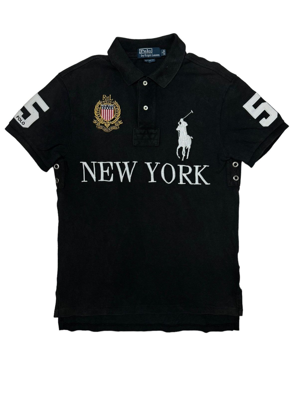 Pre-owned New York X Polo Ralph Lauren Polo Ralph Laurent Chief Keef New York No 5 In Black