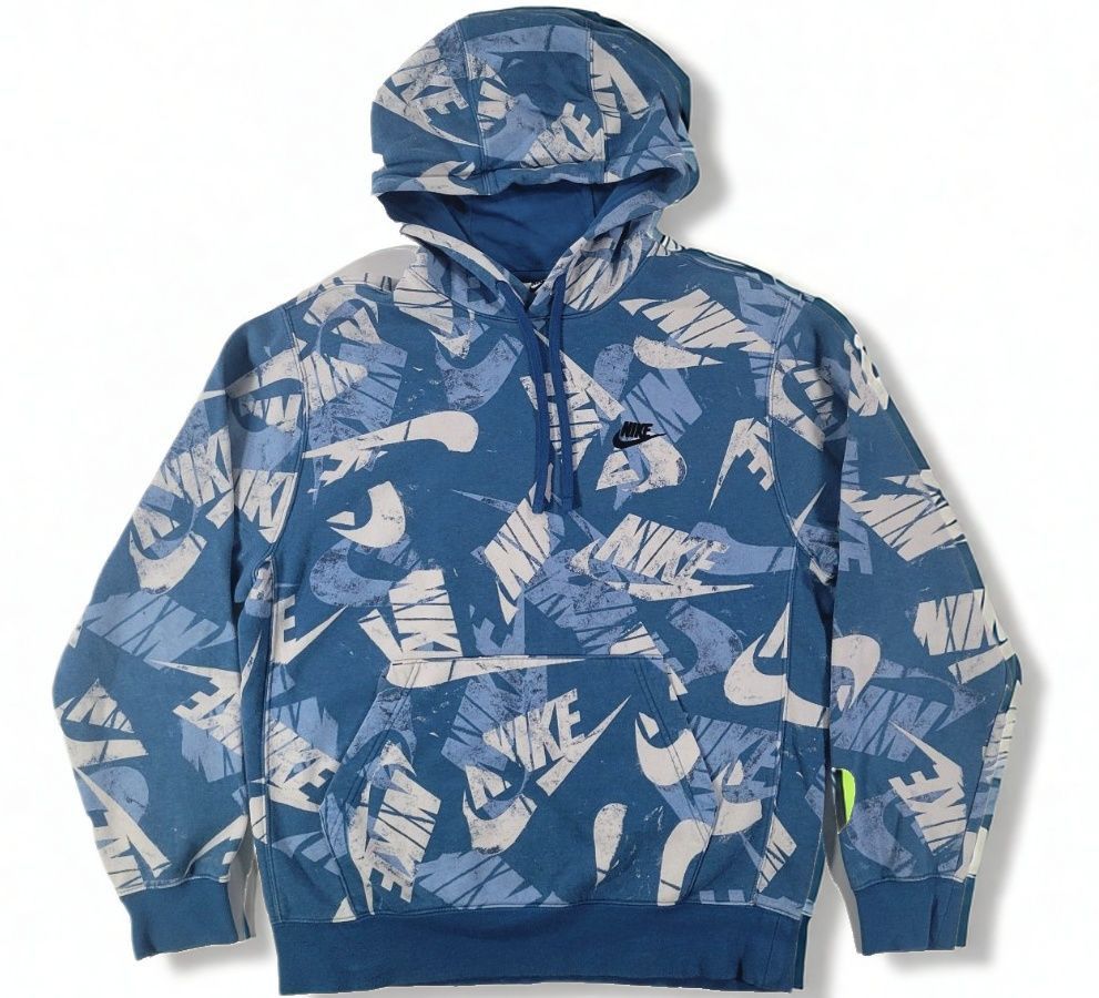 Nike Nike Sportswear Allover Logo Print Hoodie Pullover Mens M Size US M / EU 48-50 / 2 - 1 Thumbnail