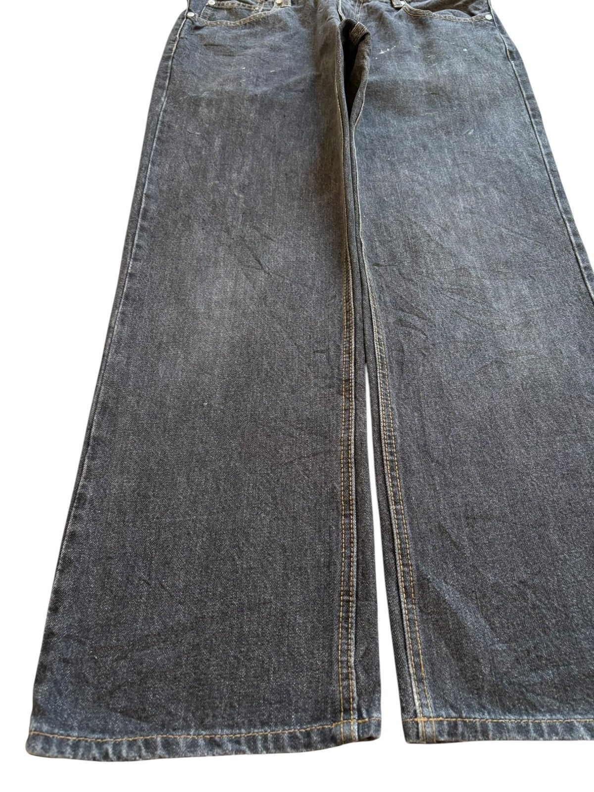 Japanese Brand Vintage Japanese Brand Painted Loose Baggy Jeans Size US 34 / EU 50 - 6 Thumbnail