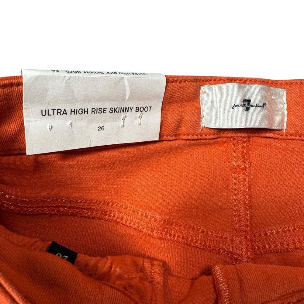 7 For All Mankind NWT New $228 7 For All Mankind Ultra High Rise Skinny Bootc Size 26" / US 2 / IT 38 - 7 Thumbnail