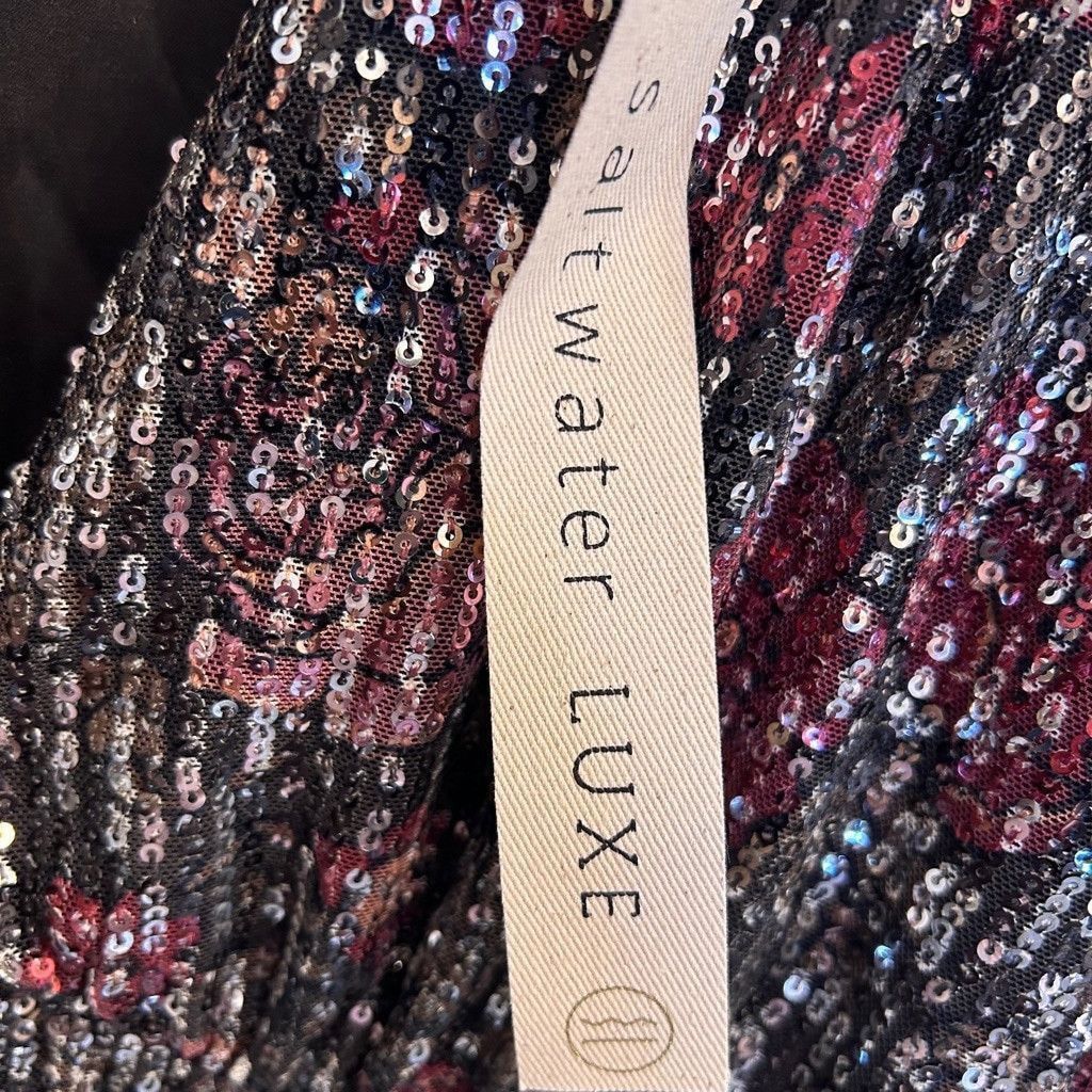 Saltwater Luxe Saltwater Luxe Sequin Floral print maxi Dress S Size S / US 4 / IT 40 - 5 Thumbnail