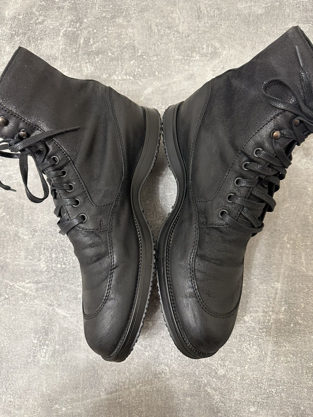 Vintage Vintage Black high boxer boots moto biker shoes core Size US 9.5 / EU 42-43 - 5 Thumbnail