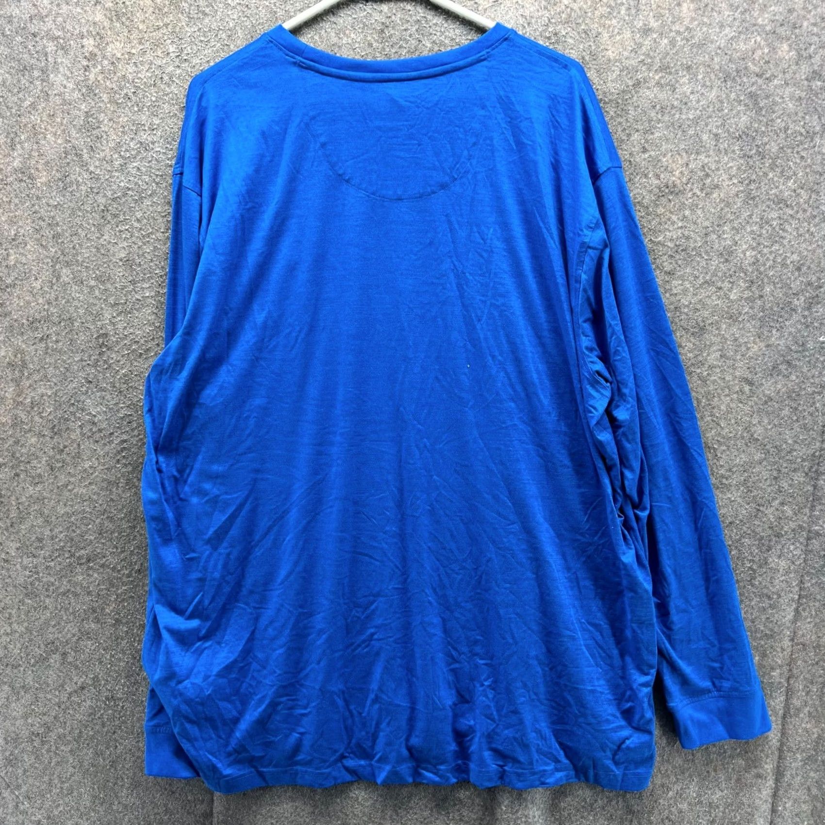 Vintage Greg Norman Shirt Mens 2XL Blue Long Sleeve Crewneck Cotton Texports Logo Shirt Size US XXL / EU 58 / 5 - 2 Thumbnail