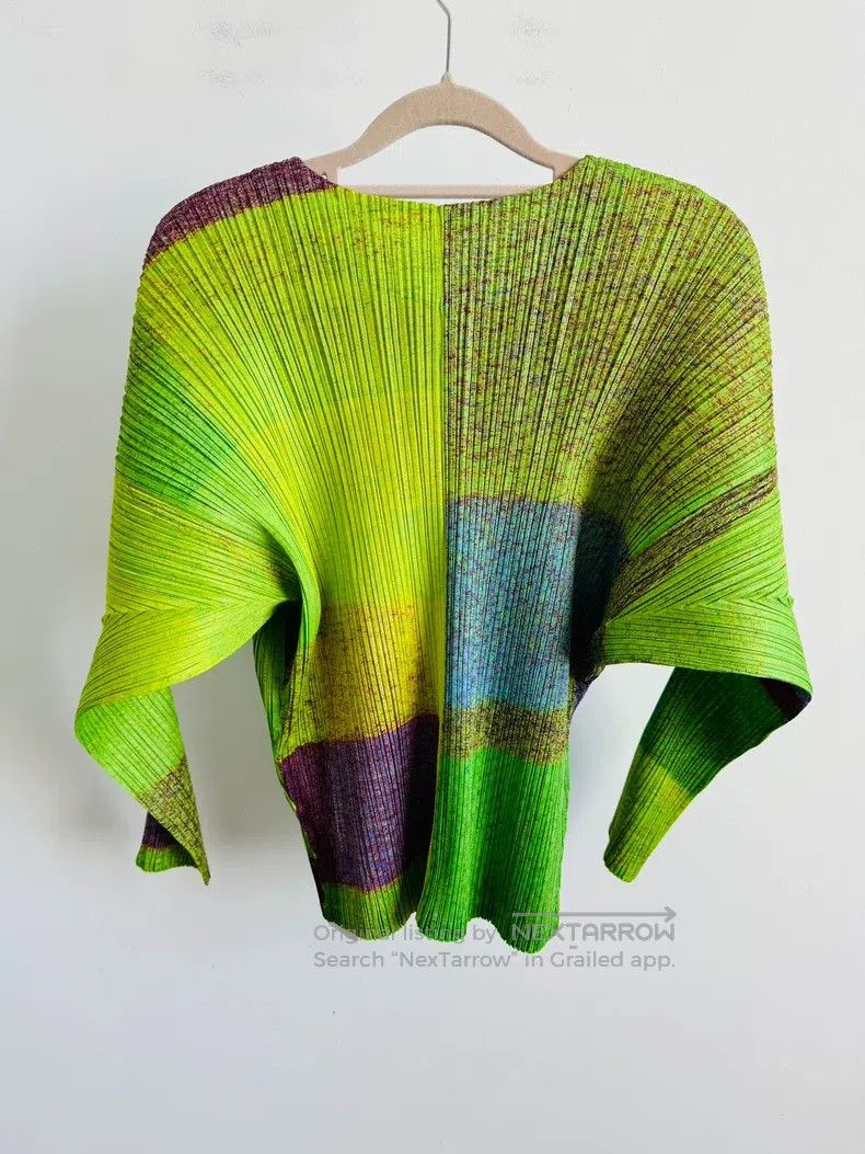 Issey Miyake Issey Miyake Green Long Sleeve Size L / US 10 / IT 46 - 2 Thumbnail