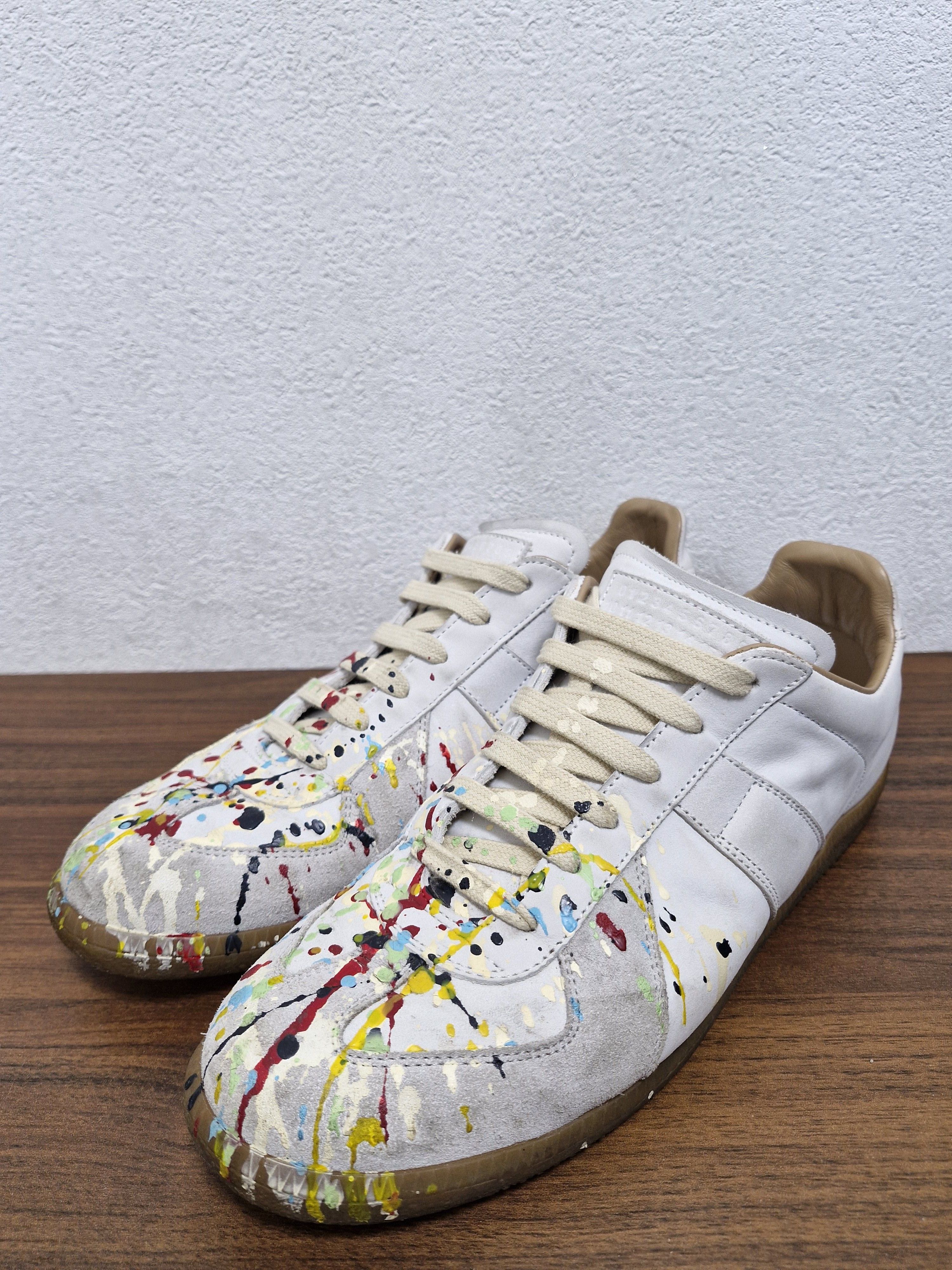 Maison Margiela MAISON MARGIELA Paint Splatter GATs Size US 8 / EU 41 - 1 Thumbnail
