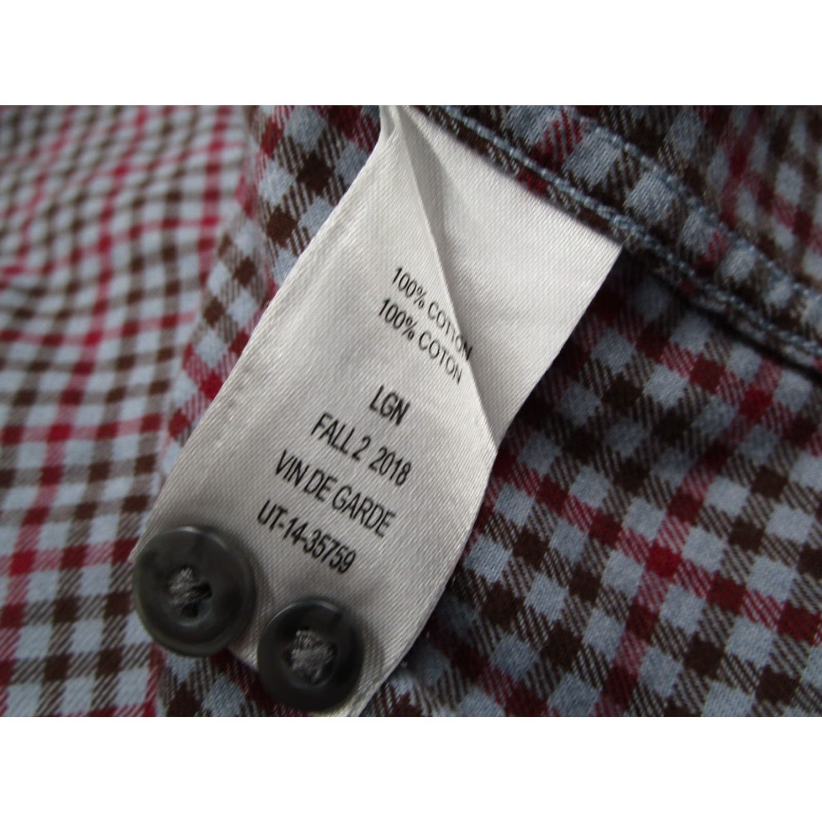 UNTUCKit UNTUCKit Shirt Mens 2XL XXL Red Check Flannel Button-Up Long Sleeve Vintage No (adapted constraints) Size US XXL / EU 58 / 5 - 4 Thumbnail