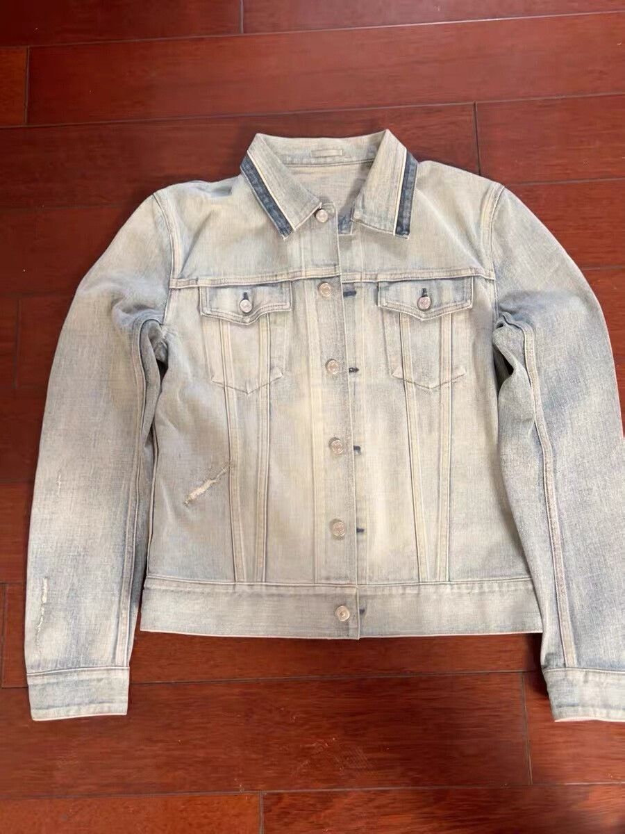 Dior Dior Distressed Slim Denim Jacket Size US M / EU 48-50 / 2 - 1 Thumbnail