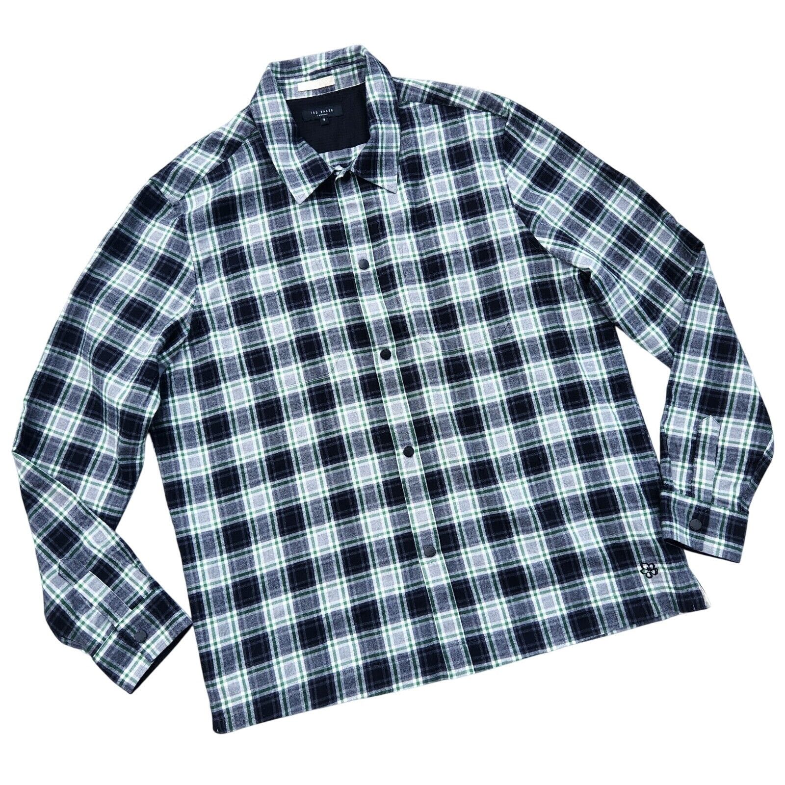 Ted Baker Ted Baker Men's Plaid Flannel Cotton Button Shirt Size XL Size US XL / EU 56 / 4 - 3 Thumbnail