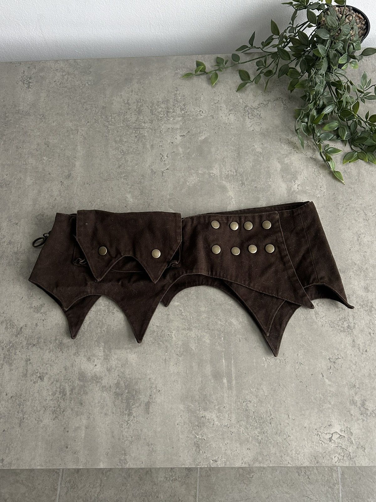 Handmade × Vintage Vintage Hand Made Avant Garde Belt with pockets Size ONE SIZE - 1 Thumbnail